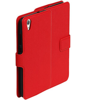 Rood Huawei Honor Y6 II TPU wallet case booktype hoesje HM Book