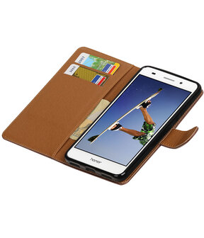 Mocca Pull-Up PU booktype wallet hoesje voor Huawei Honor 5A / Y6 II