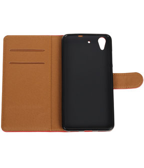 Rood Pull-Up PU booktype wallet hoesje voor Huawei Honor 5A / Y6 II