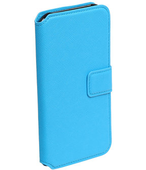 Blauw Hoesje voor Samsung Galaxy J5 2015 TPU wallet case booktype HM Book