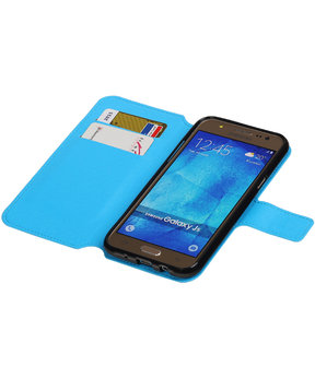 Blauw Hoesje voor Samsung Galaxy J5 2015 TPU wallet case booktype HM Book