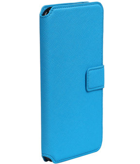 Blauw Apple iPhone 7 Plus TPU wallet case booktype hoesje HM Book