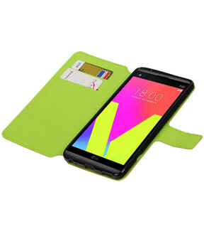 Groen Hoesje voor LG V20 TPU wallet case booktype HM Book