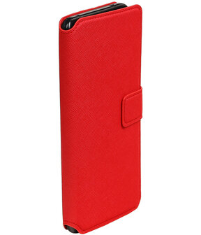 Rood LG V20 TPU wallet case booktype hoesje HM Book