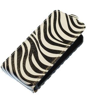 Zebra Flip case hoesje voor Apple iPhone 5 / 5S / SE