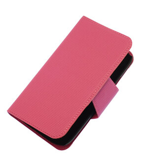 Roze Samsung Galaxy S4 I9500 cover case booktype hoesje Ultra Book