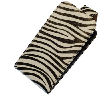 Zebra Classic Flip case hoesje voor Samsung Galaxy S4 Mini I9190