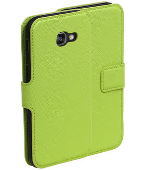 Groen Samsung Galaxy A5 2017 TPU wallet case booktype hoesje HM Book