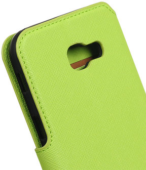 Groen Samsung Galaxy A5 2017 TPU wallet case booktype hoesje HM Book