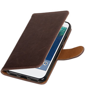 Mocca Pull-Up PU booktype wallet cover hoesje voor Google Pixel