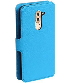 Blauw Huawei Honor 6x 2016 TPU wallet case booktype hoesje HM Book