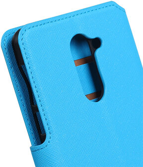 Blauw Huawei Honor 6x 2016 TPU wallet case booktype hoesje HM Book