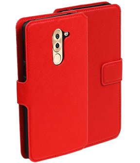 Rood Huawei Honor 6x 2016 TPU wallet case booktype hoesje HM Book