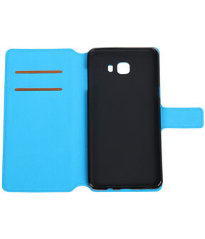 Blauw Samsung Galaxy C9 TPU wallet case booktype hoesje HM Book