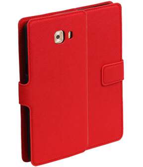 Rood Samsung Galaxy C9 TPU wallet case booktype hoesje HM Book