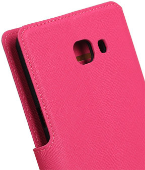 Roze Samsung Galaxy C9 TPU wallet case booktype hoesje HM Book