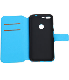 Blauw Google Pixel TPU wallet case booktype hoesje HM Book