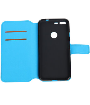 Blauw Google Pixel XL TPU wallet case booktype hoesje HM Book