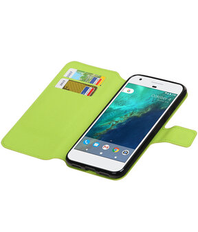 Groen Google Pixel XL TPU wallet case booktype hoesje HM Book