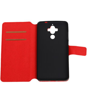 Rood Huawei Mate 9 TPU wallet case booktype hoesje HM Book