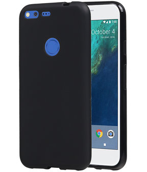 Google Pixel XL TPU back case hoesje Zwart