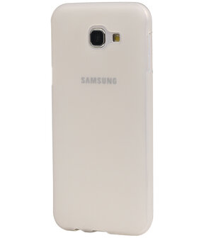 Samsung Galaxy A8 2016 TPU back case hoesje transparant Wit