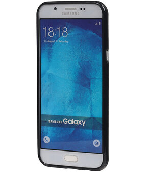 Samsung Galaxy A8 2016 TPU back case hoesje Zwart