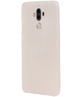 Huawei Mate 9 TPU back case hoesje transparant Wit