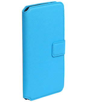 Blauw Huawei G8 TPU wallet case booktype hoesje HM Book