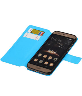 Blauw Huawei G8 TPU wallet case booktype hoesje HM Book