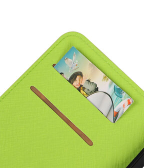 Groen Huawei G8 TPU wallet case booktype hoesje HM Book