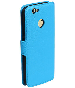 Blauw Huawei Nova TPU wallet case booktype hoesje HM Book