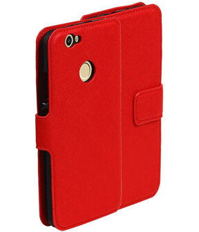 Rood Huawei Nova TPU wallet case booktype hoesje HM Book