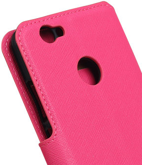 Roze Huawei Nova TPU wallet case booktype hoesje HM Book