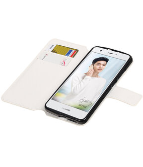 Wit Huawei Nova TPU wallet case booktype hoesje HM Book
