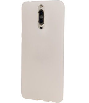 Huawei Mate 9 Pro TPU back case hoesje transparant Wit