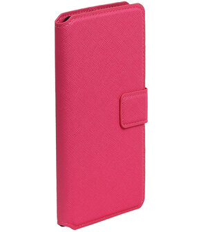 Roze Sony Xperia XA TPU wallet case booktype hoesje HM Book