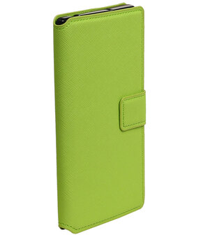 Groen Sony Xperia XZ TPU wallet case booktype hoesje HM Book