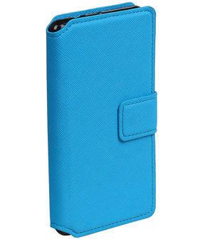 Blauw Sony Xperia Z3 Compact TPU wallet case booktype hoesje HM Book