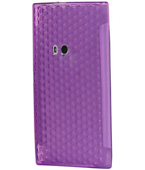 Nokia Lumia 920 Diamant TPU back case hoesje Paars