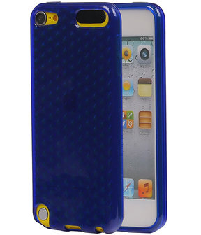 Apple iPod Touch 5 / 6 Diamant TPU back case hoesje Donker Blauw