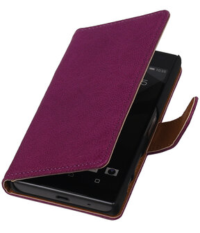 BestCases Lila LG G3 Luxe Echt Lederen Booktype Hoesje 