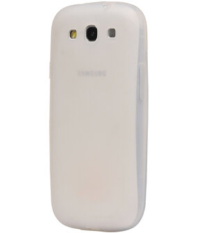 Samsung Galaxy S3 i9300 TPU back case hoesje Wit