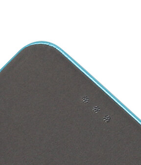 Blauw Premium Folio leder look booktype smartphone hoesje voor Huawei P10