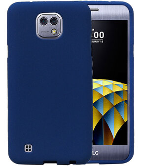 Blauw Zand TPU back case cover hoesje voor LG X Cam K580