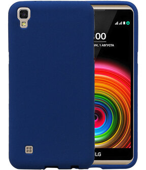 Blauw Zand TPU back case cover hoesje voor LG X Power K220