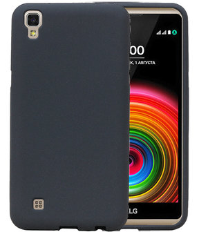 Grijs Zand TPU back case cover voor Hoesje voor LG X Style K200
