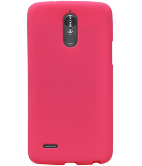 Roze Zand TPU back case cover hoesje voor LG Stylus 3 / K10 Pro