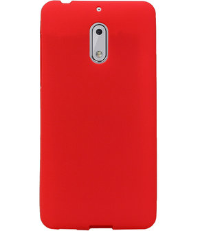 Rood Zand TPU back case cover hoesje voor Nokia 6