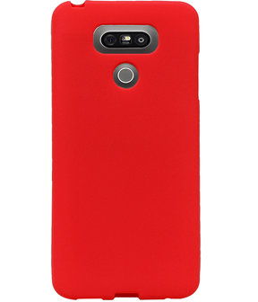 Rood Zand TPU back case cover hoesje voor LG G6